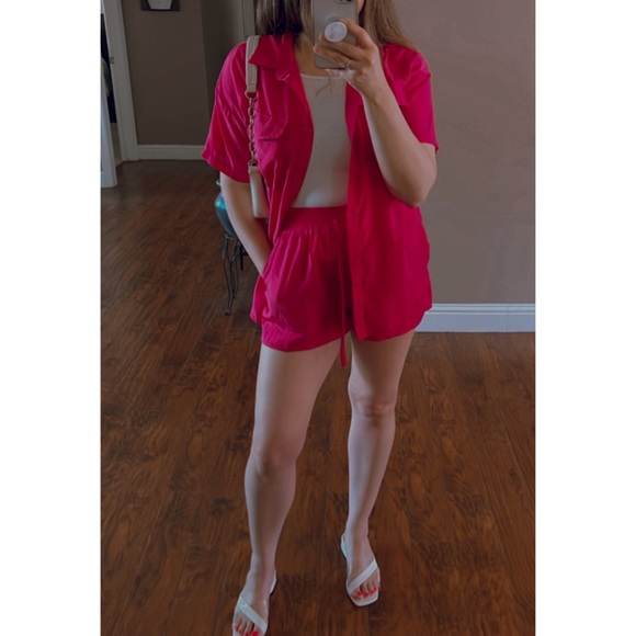 🆕Fuschia matching top and short set - Picture 7 of 7